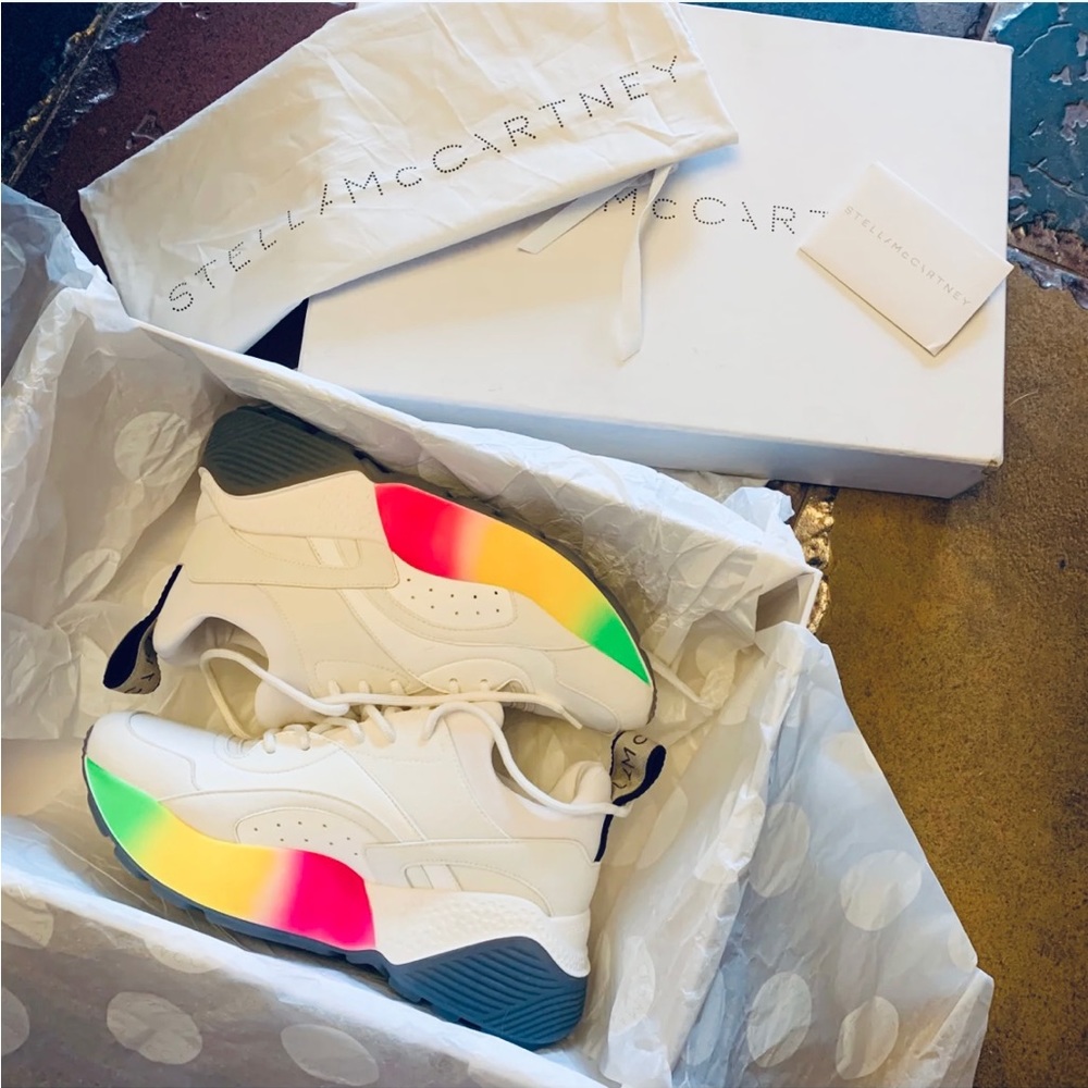 Stella McCartney women’s Eclipse rainbow sneaker